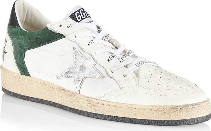Men's Ball Star Lace-Up Sneakers - Cream Green - Size 7 - Image 2
