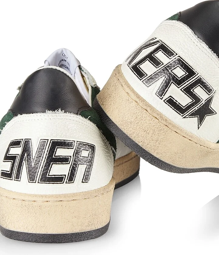 Men's Ball Star Lace-Up Sneakers - Cream Green - Size 7 - Image 6