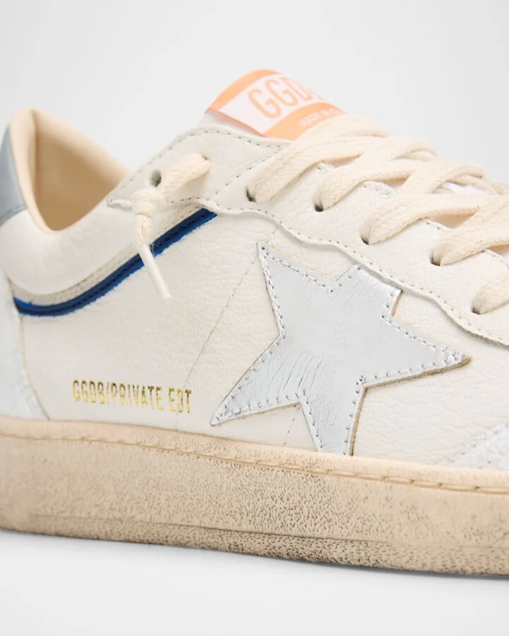 Men's Ball Star Leather Low-Top Sneakers - Image 3