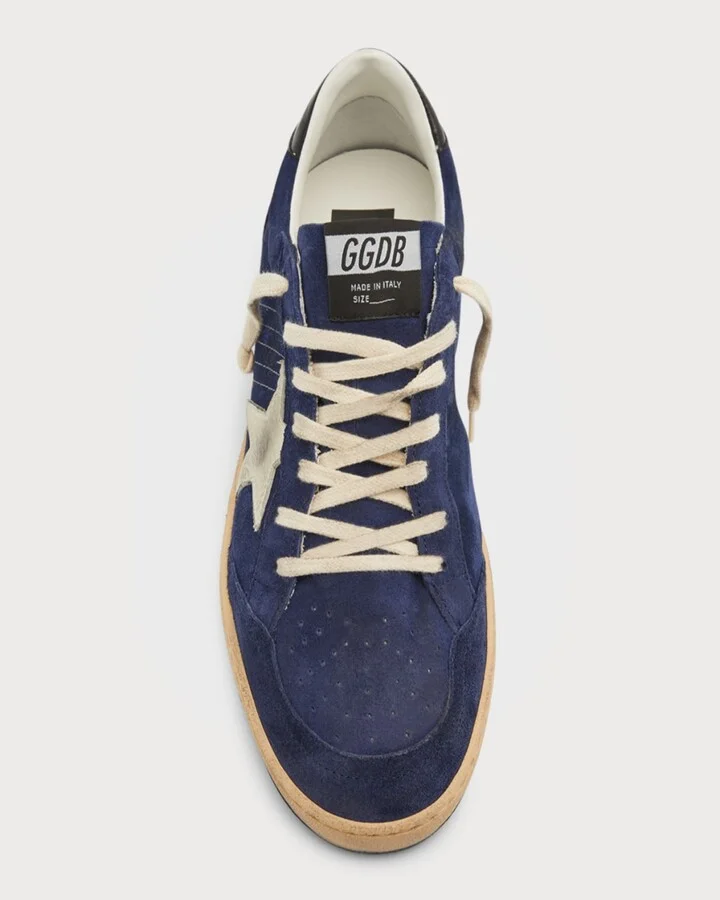 Men's Ball Star Suede Low-Top Sneakers - Image 3