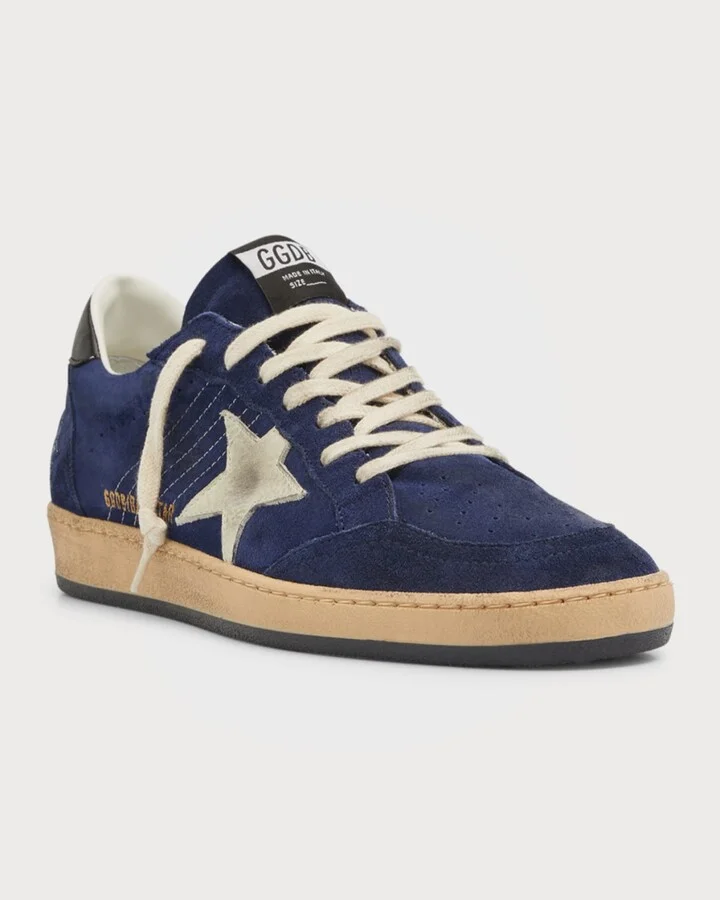 Men's Ball Star Suede Low-Top Sneakers - Image 4