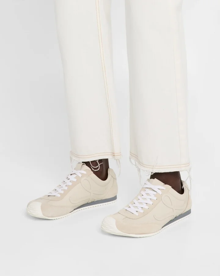 Men's Ballet Runner 2.0 Leather and Suede Low-Top Sneakers - Image 3