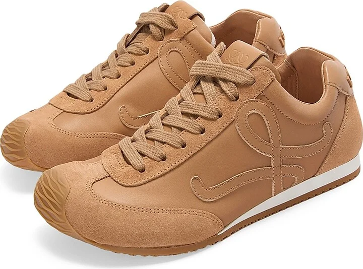 Men's Ballet Runner 2.0 Leather Low-Top Sneakers - Cinnamon - Size 6 - Image 2