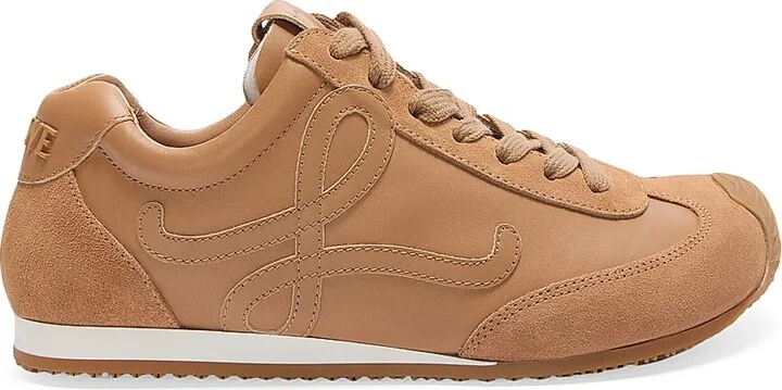 Men's Ballet Runner 2.0 Leather Low-Top Sneakers - Cinnamon - Size 6