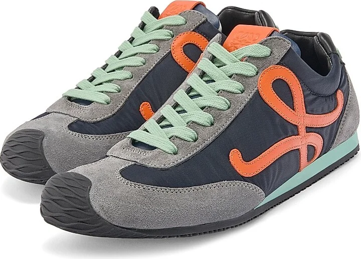 Men's Ballet Runner 2.0 Low-Top Sneakers - Navy Orange - Size 7 - Image 2