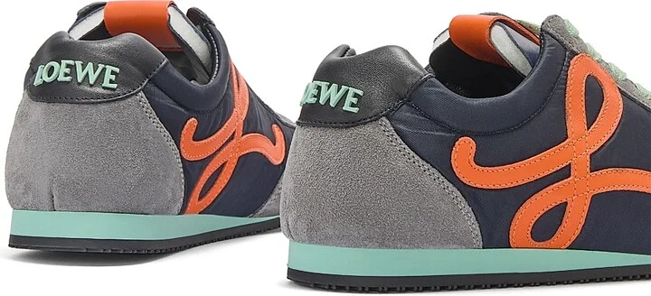 Men's Ballet Runner 2.0 Low-Top Sneakers - Navy Orange - Size 7 - Image 4