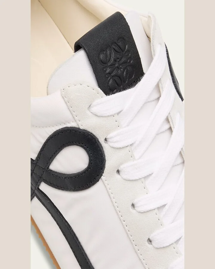 Men's Ballet Runner 2.0 Nylon and Calfskin Low-Top Sneakers - Image 6