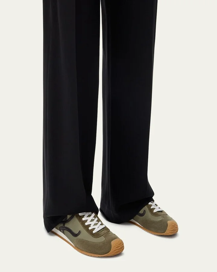 Men's Ballet Runner 2.0 Nylon and Calfskin Sneakers - Image 2