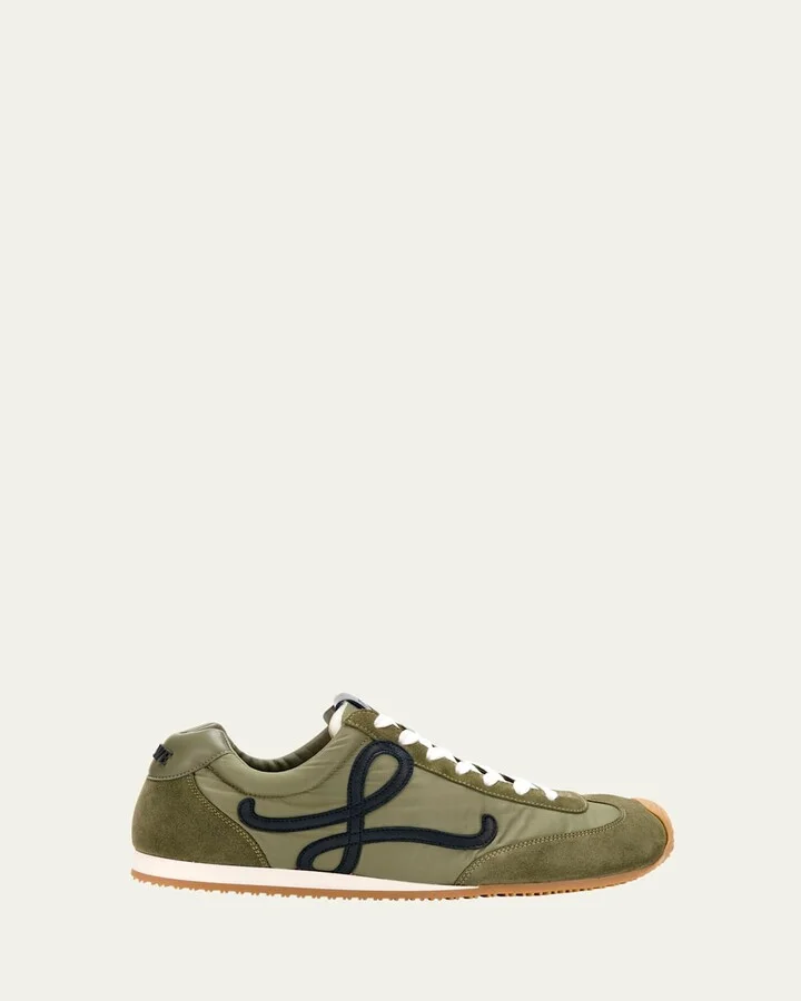 Men's Ballet Runner 2.0 Nylon and Calfskin Sneakers