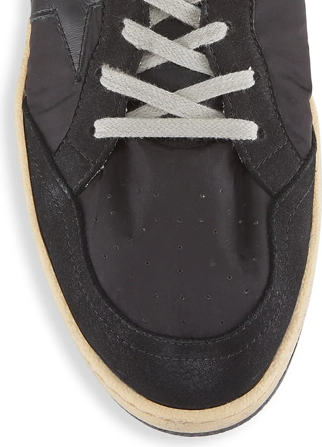 Men's Ballstar Leather Low-Top Sneakers - Black - Size 7 - Image 4
