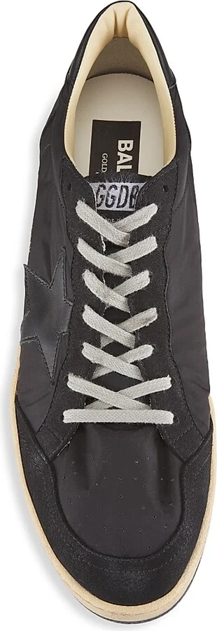 Men's Ballstar Leather Low-Top Sneakers - Black - Size 7 - Image 5