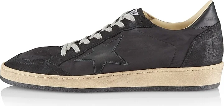 Men's Ballstar Leather Low-Top Sneakers - Black - Size 7 - Image 6