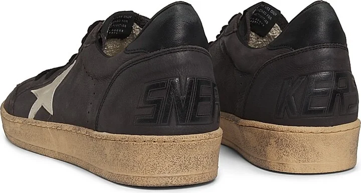 Men's Ballstar Leather Low-Top Sneakers - Dark Grey Sand - Size 8 - Image 3