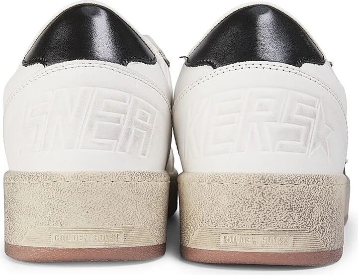 Men's Ballstar Leather Low-Top Sneakers - White Ice Black - Size 6 - Image 3