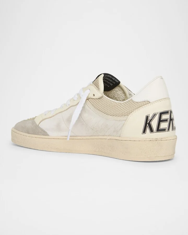 Men's Ballstar Mesh and Leather Low-Top Sneakers - Image 2