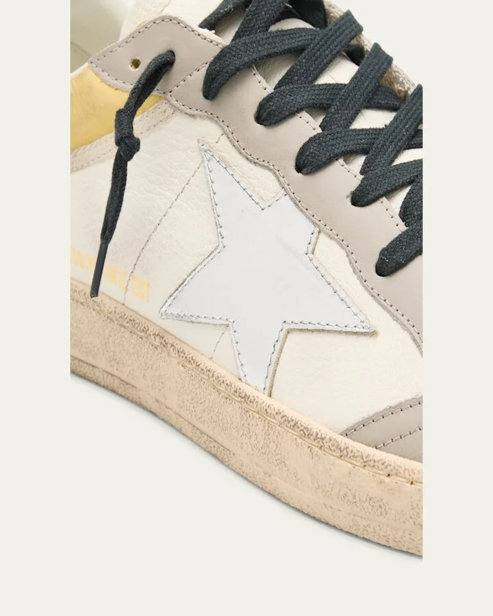 Men's Ballstar Metallic Leather Low-Top Sneakers, Exclusive - Image 5