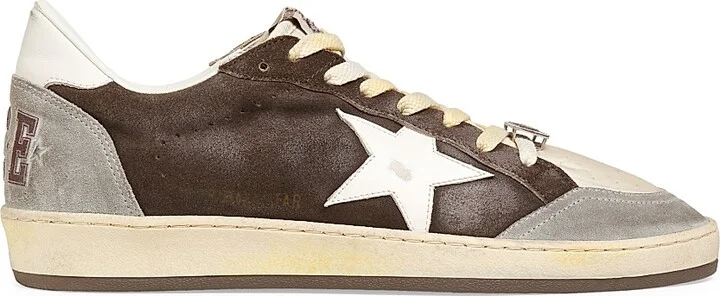 Men's Ballstar Spur Star Leather Sneakers - Dark Brown Multi - Size 8