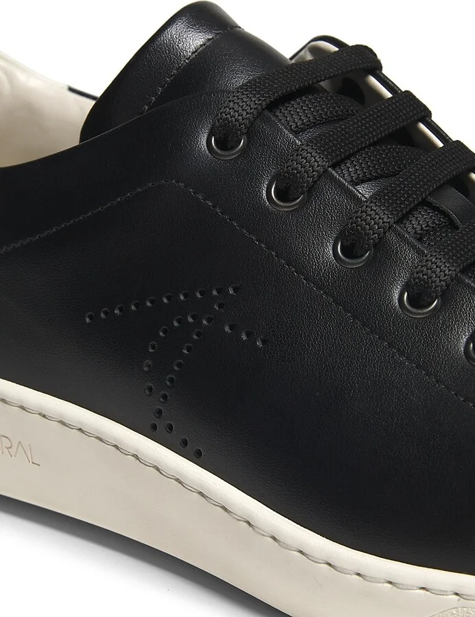 Men's Bamako Logo Leather Low-Top Sneakers - Noir - Size 7 - Image 5