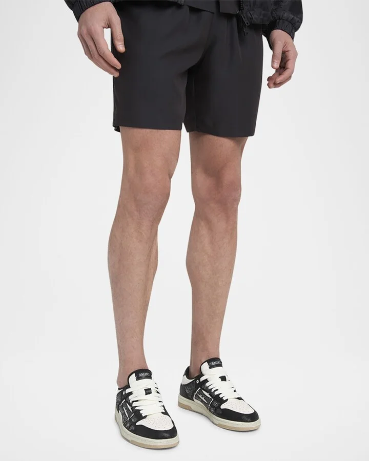 Men's Bandana Skel Top Leather Low-Top Sneakers - Image 5