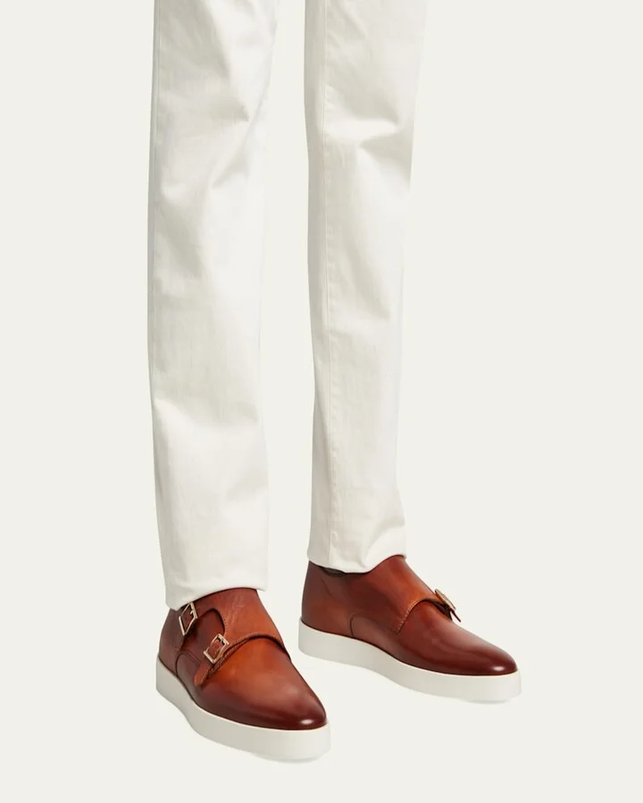 Men's Bankable Double-Monk Strap Loafers - Image 5
