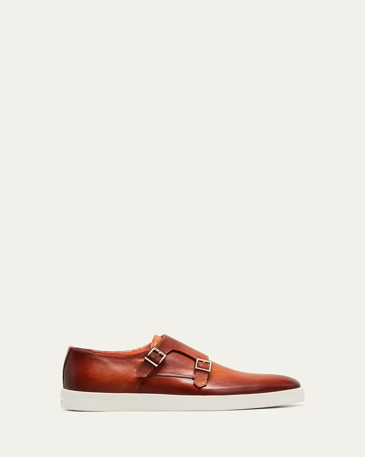 Men's Bankable Double-Monk Strap Loafers