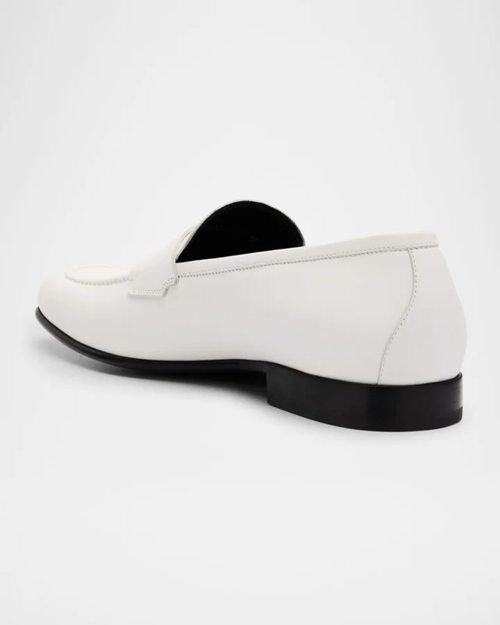Men's Banks Leather Penny Loafers - Image 4