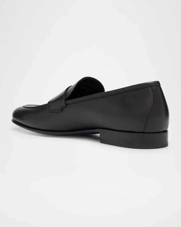 Men's Banks Leather Penny Loafers - Image 5