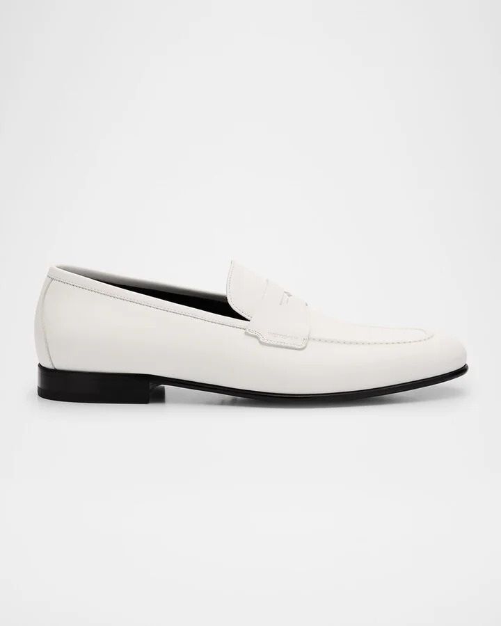 Men's Banks Leather Penny Loafers