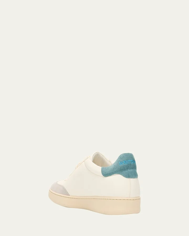 Men's Banner Leather T-Toe Low-Top Sneakers - Image 9