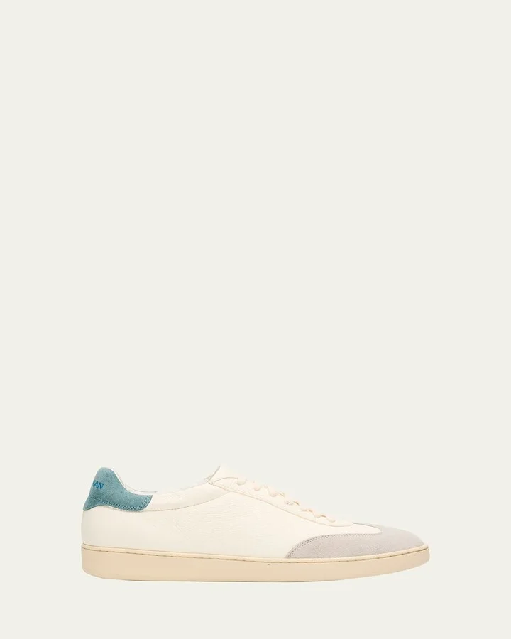 Men's Banner Leather T-Toe Low-Top Sneakers