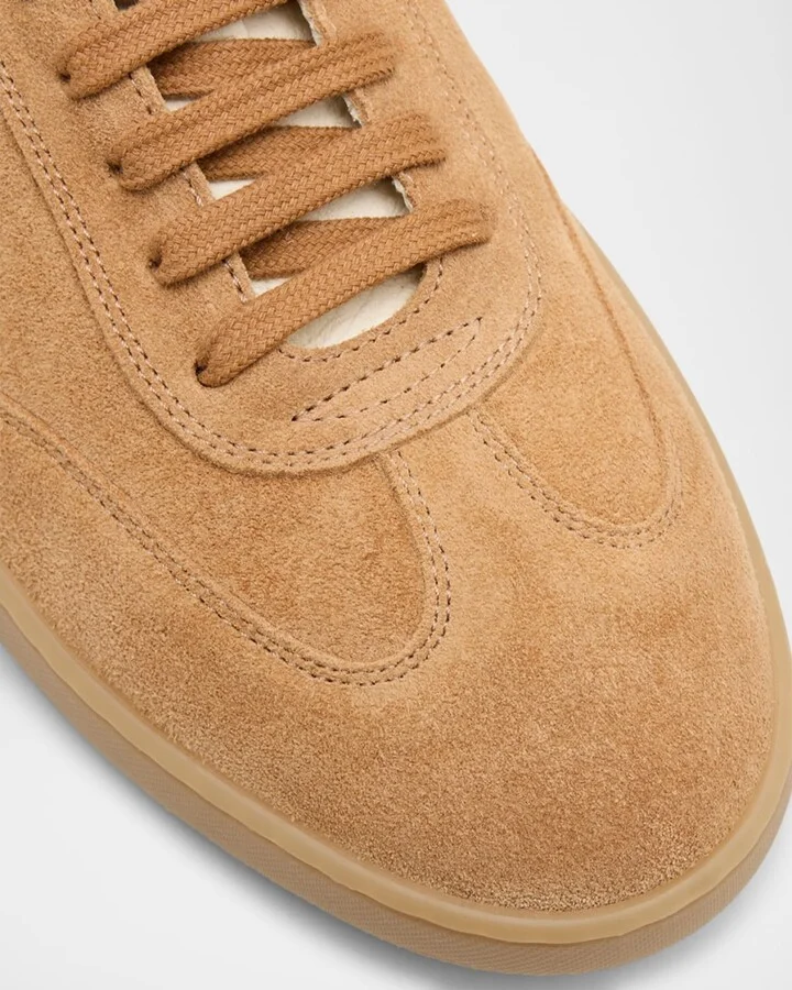 Men's Banner Suede Wingtip-Toe Low-Top Sneakers - Image 3
