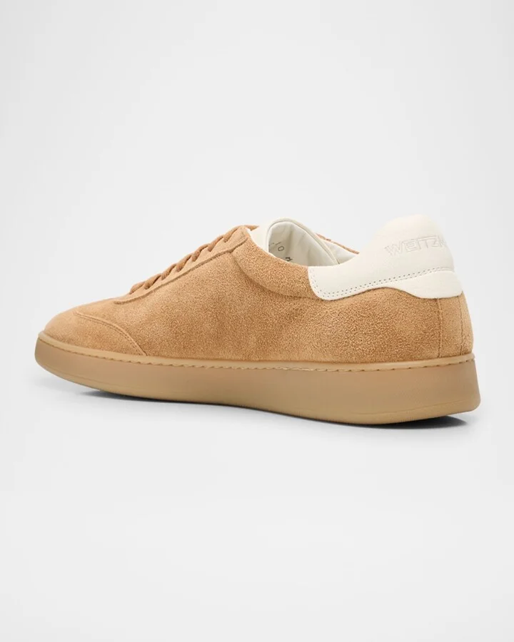 Men's Banner Suede Wingtip-Toe Low-Top Sneakers - Image 5
