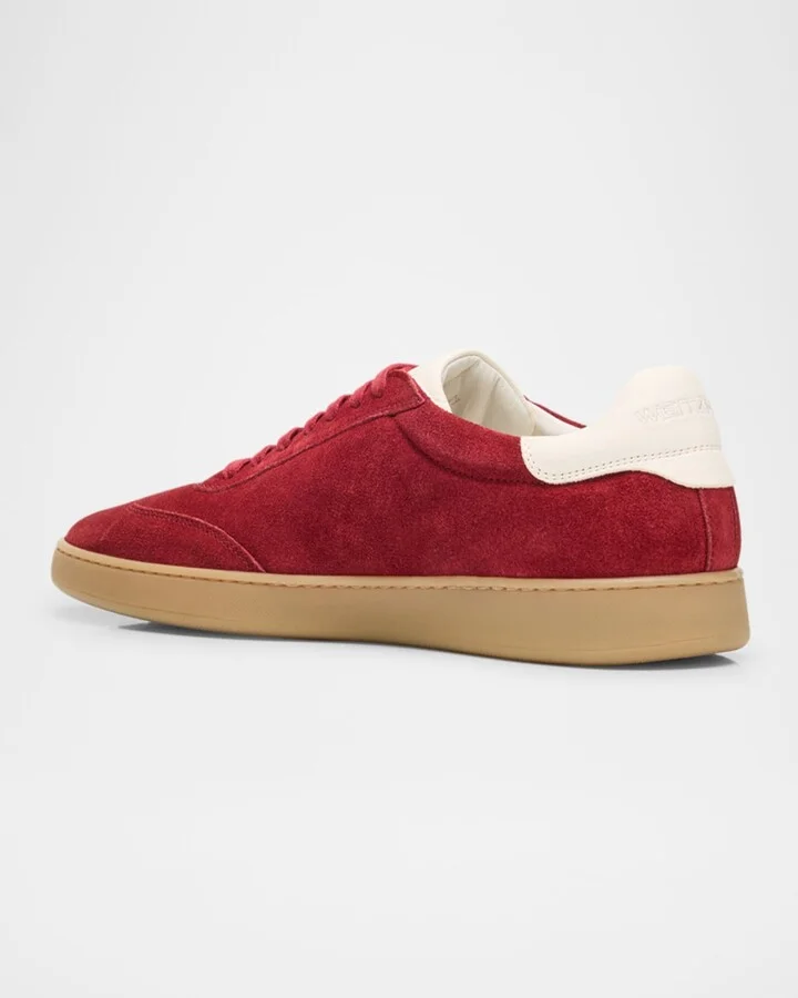 Men's Banner Suede Wingtip-Toe Low-Top Sneakers - Image 6