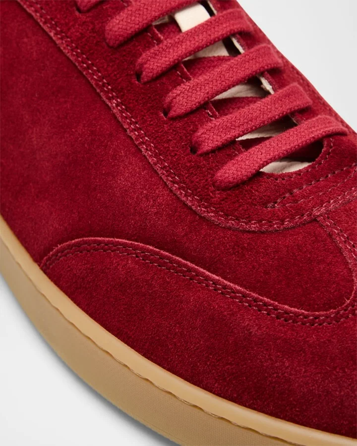 Men's Banner Suede Wingtip-Toe Low-Top Sneakers - Image 7