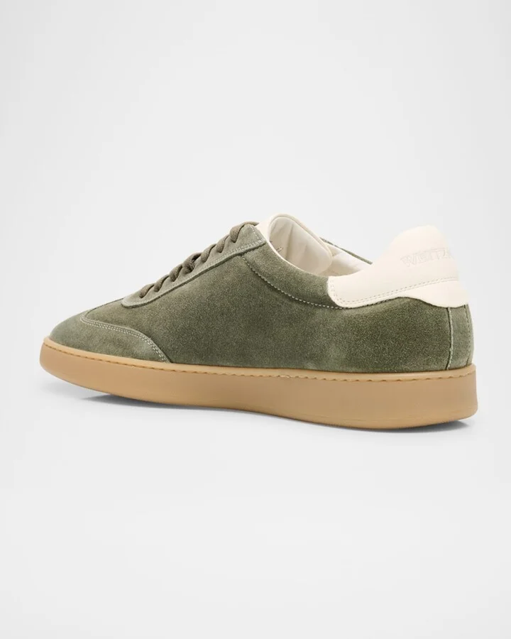 Men's Banner Suede Wingtip-Toe Low-Top Sneakers - Image 8