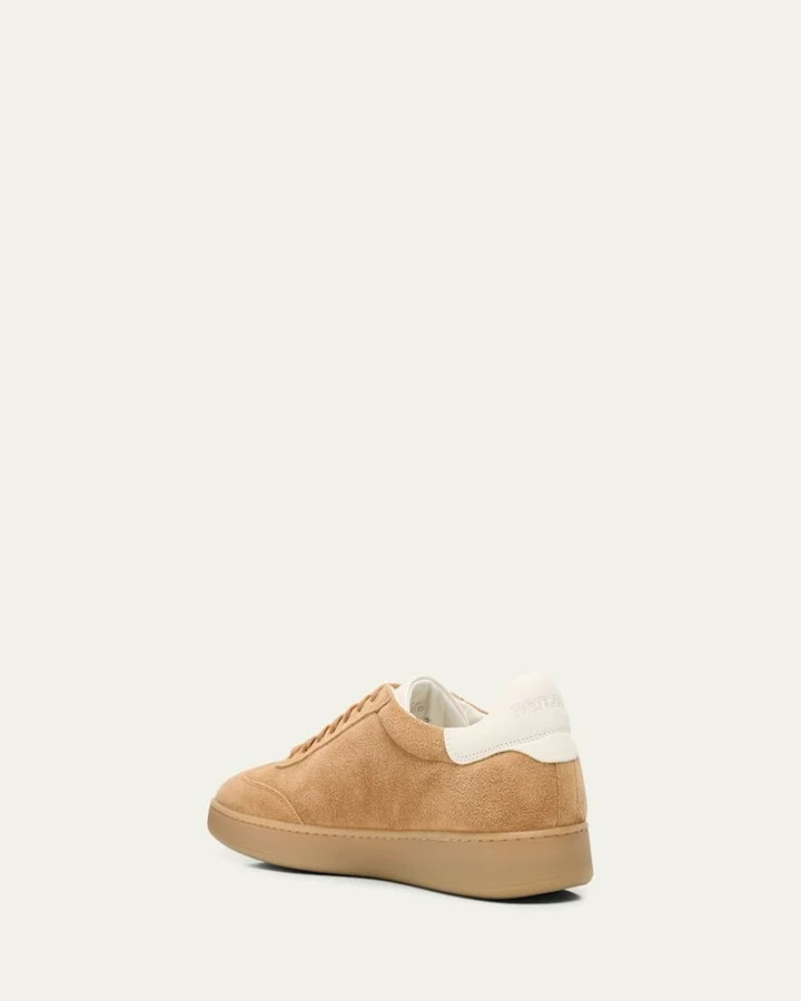 Men's Banner Suede Wingtip-Toe Low-Top Sneakers - Image 8