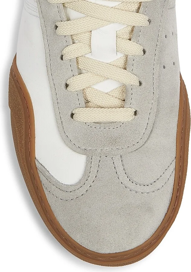 Men's Bars M Leather Low-Top Sneakers - White Brown - Size 8 - Image 4