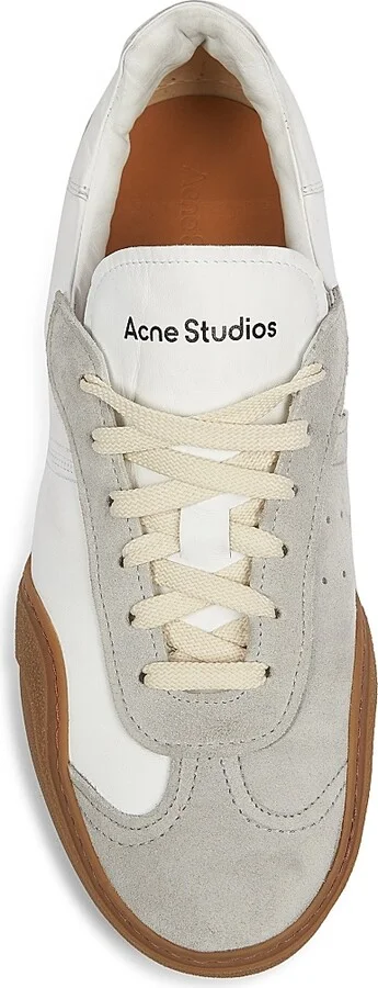 Men's Bars M Leather Low-Top Sneakers - White Brown - Size 8 - Image 5