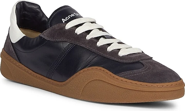Men's Bars M Leather Low-Top Sneakers - White Brown - Size 8 - Image 7