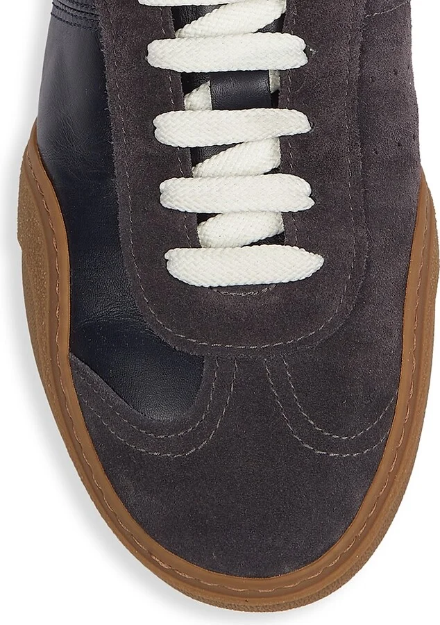 Men's Bars M Leather Low-Top Sneakers - White Brown - Size 8 - Image 9