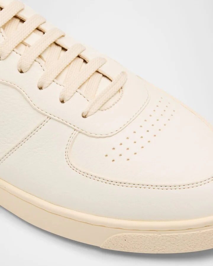 Men's Basket Deerskin Leather Low-Top Sneakers - Image 2