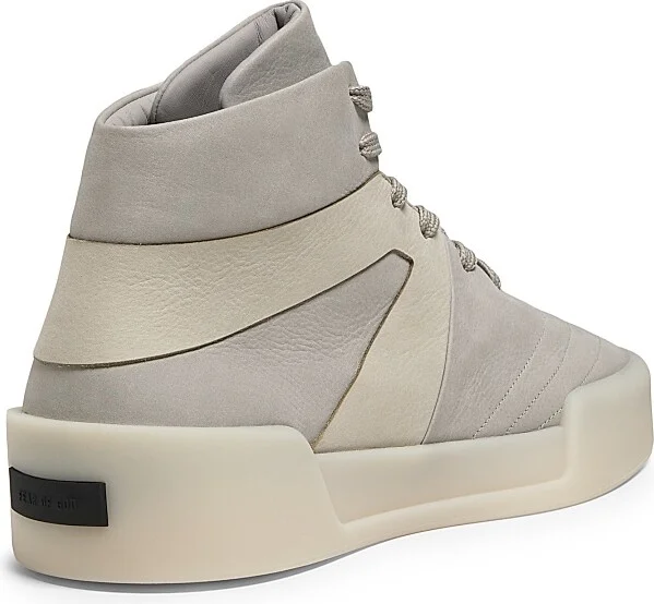 Men's Basketball High-Top Sneakers - Light Grey Off White - Size 7 - Image 3