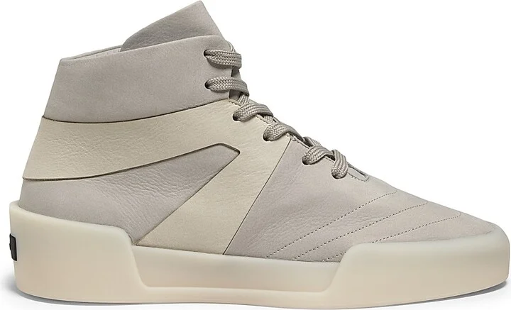 Men's Basketball High-Top Sneakers - Light Grey Off White - Size 7
