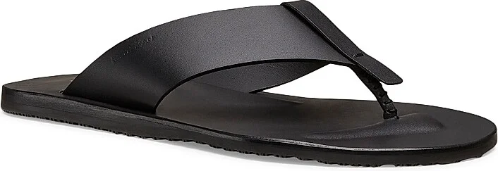 Men's Bastian Leather Sandals - Black - Size 10 - Image 2