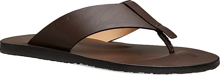 Men's Bastian Leather Sandals - Black - Size 10 - Image 5