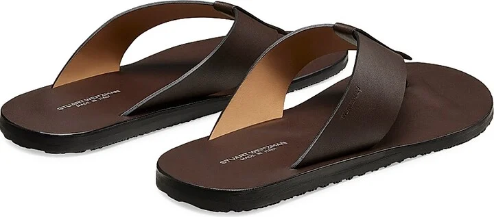 Men's Bastian Leather Sandals - Black - Size 10 - Image 6