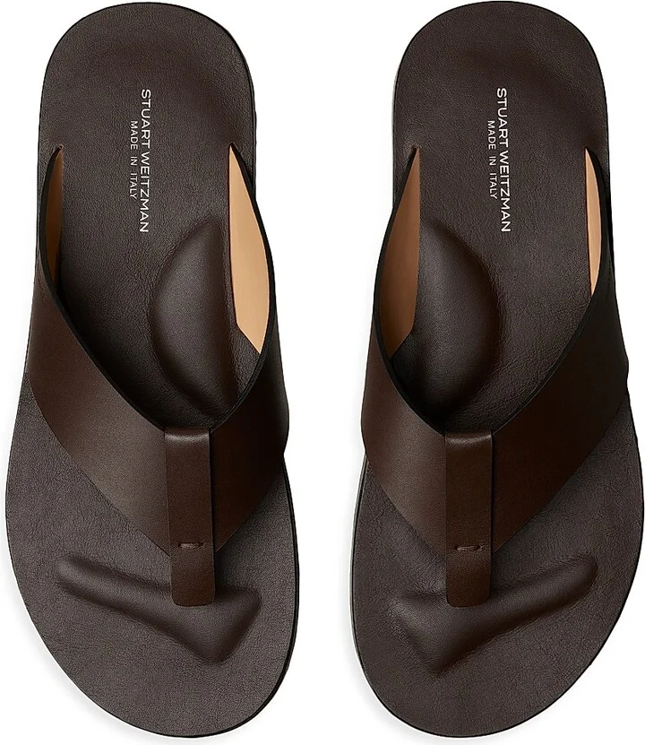 Men's Bastian Leather Sandals - Black - Size 10 - Image 7
