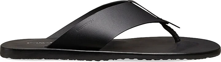 Men's Bastian Leather Sandals - Black - Size 10