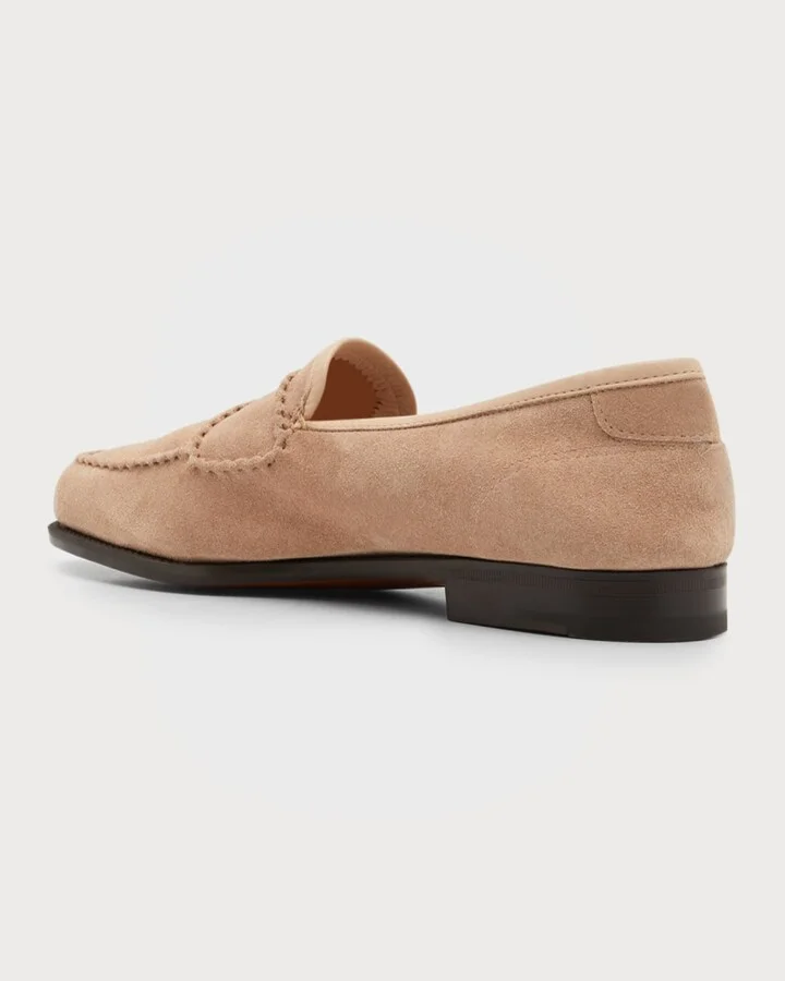 Men's Bath Suede Penny Loafers - Image 3