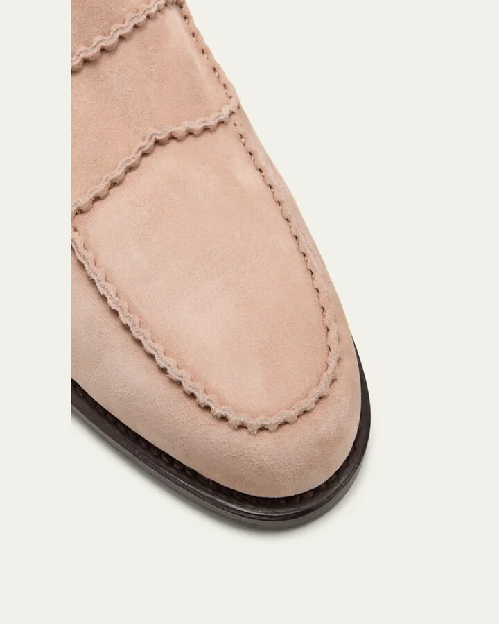 Men's Bath Suede Penny Loafers - Image 4